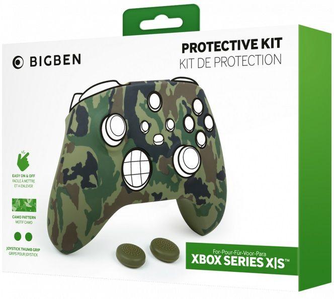Produktbild Nacon Gaming Controller Silicon Glove (camo green/inkl. 2 Thumb Grips) (Xbox Series S, Xbox One S, Xbox One X, Xbox Series X)