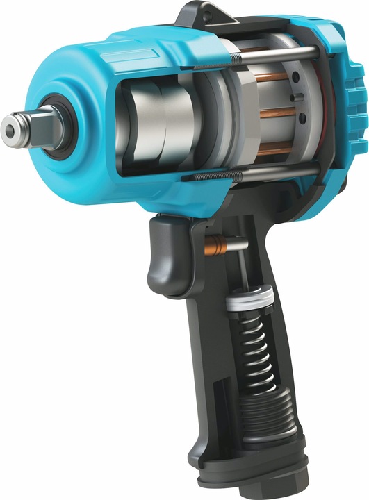 Actual product image HAZET Twin Turbo impact wrench 9013TT ∙ Maximum loosening torque: 4100 Nm ∙ Square, solid 20 mm (3/… (Electrical connection)