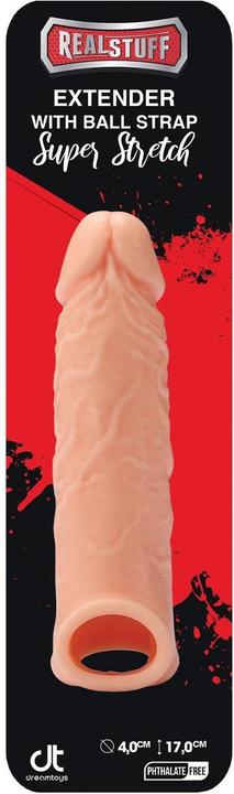 Image du produit RealStuff 21690 Extender With Ball Strap 6.5â€ Prolunga Fallica Per Il Pene In Silicone Color Carne