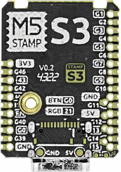 Immagine prodotto M5Stack Scheda sviluppatore M5StampS3 con pin di intestazione 1.27