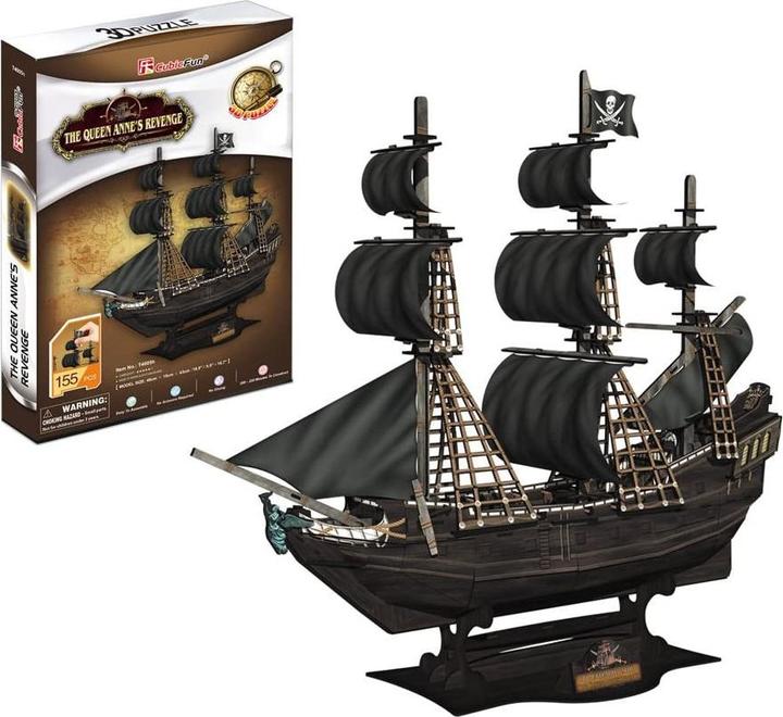 Image du produit Cubicfun Puzzle 3D Pirate et bateau Queen Anne (155 pièces)