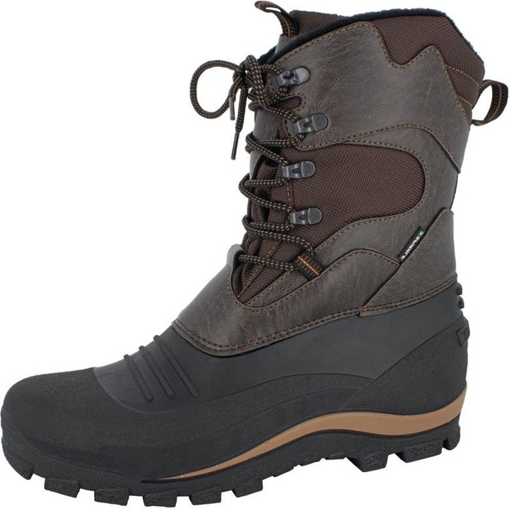 Spirale Winter-SchnÃ¼rstiefel Bernd Gr.40 braun/schwarz Nylon/PVC Webpelzfutter (40)