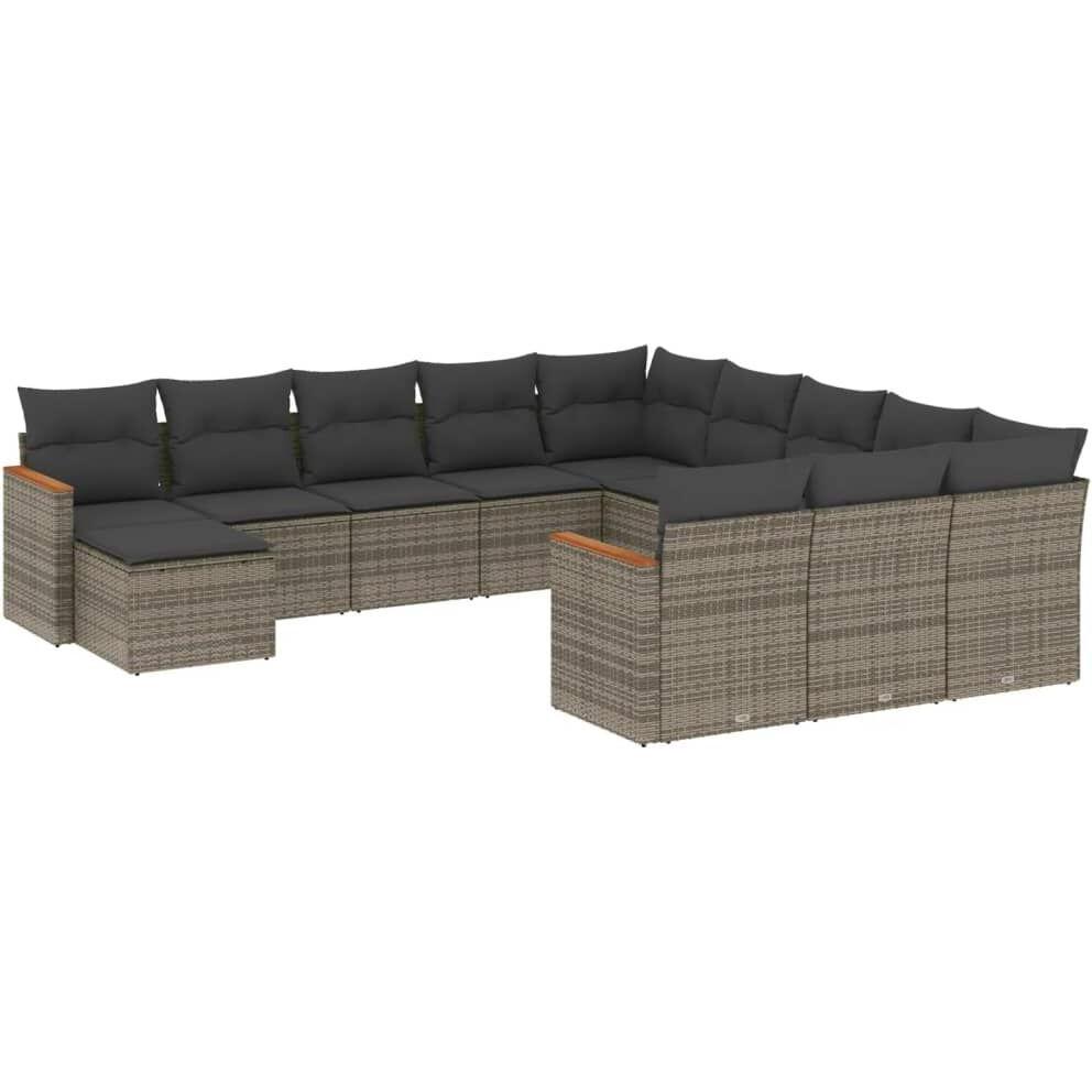 VidaXL, Gartenlounge, 10-tlg. Garten-Lounge-Set mit Kissen