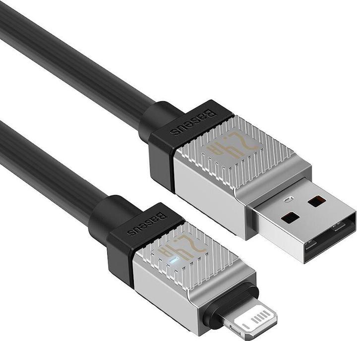 Produktbild Baseus Fast Charging cable USB-A to Lightning CoolPlay Series 2m, 2.4A (black) (2 m, USB 2.0)