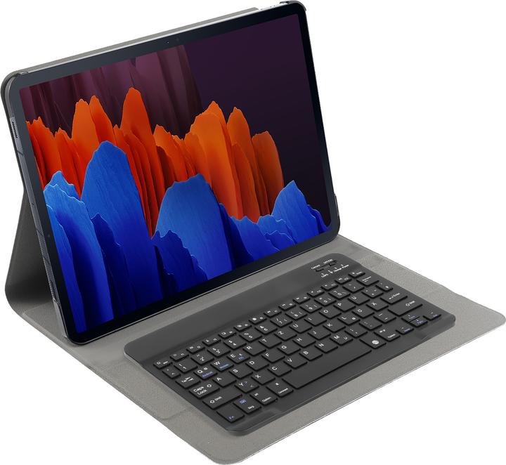 Produktbild Cazy Tastatur Hülle Kompatibel mit Samsung Galaxy Tab S7 FE/Tab S7 Plus - Schutz Etui mit magnetisch (DE, Galaxy Tab S7 FE)