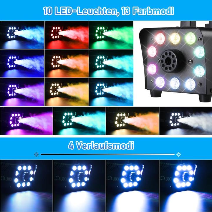 Produktbild Mamizo Mini-Nebelmaschine mit LED-Licht und Fernbedienung