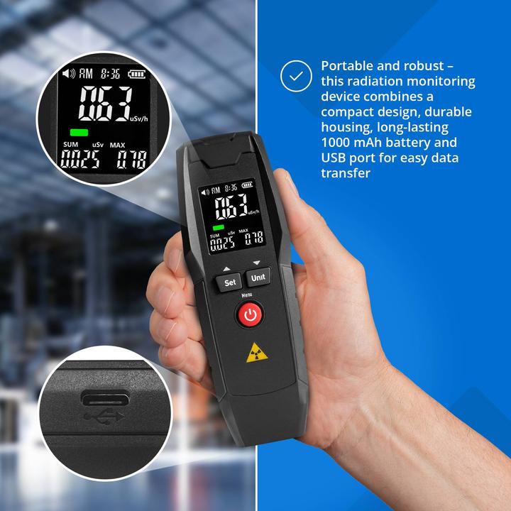 Actual product image Steinberg Geiger Counter - 0.01 - 1000 μSv/h - β, γ, χ radiation