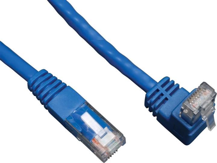 Produktbild Eaton Up-Angle Cat6 Gigabit Molded UTP Ethernet Cable RJ45 Right-Angle Up M to RJ45m Blue (CAT6, 1.52 m)