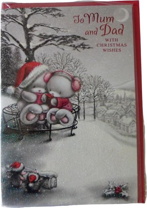 Produktbild Simon Elvin Weihnachtskarte For Mum And Dad 12erPack Karton (12 Stk.)