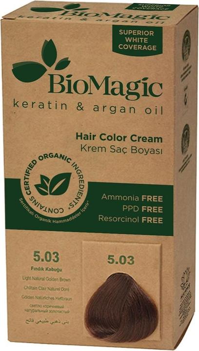 Biomagic Hair dye golden brown (5,03) 250 g - (Light golden brown (5.03))