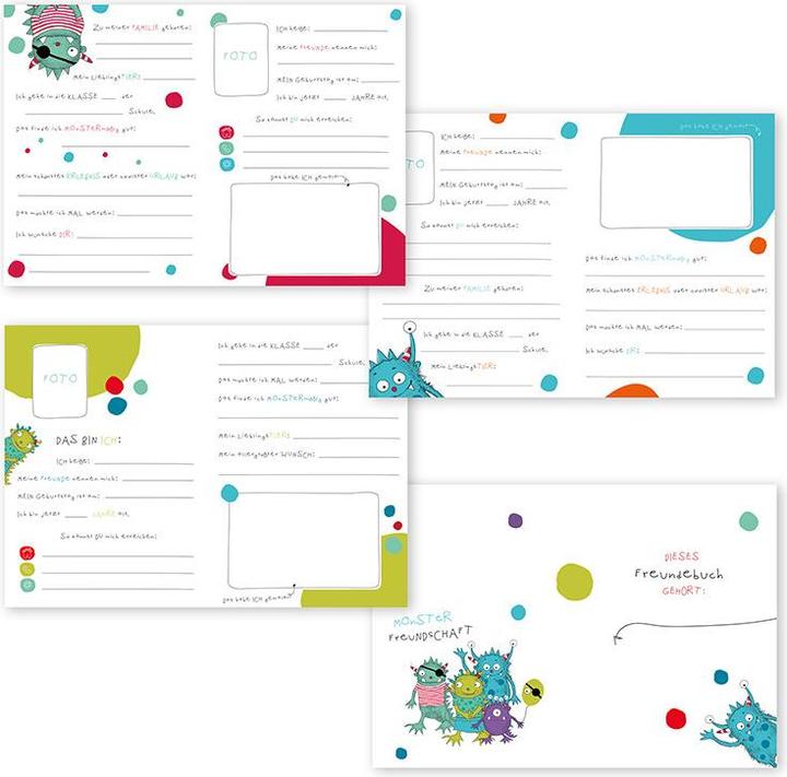 Actual product image Goldbuch Monster friend book (A5)