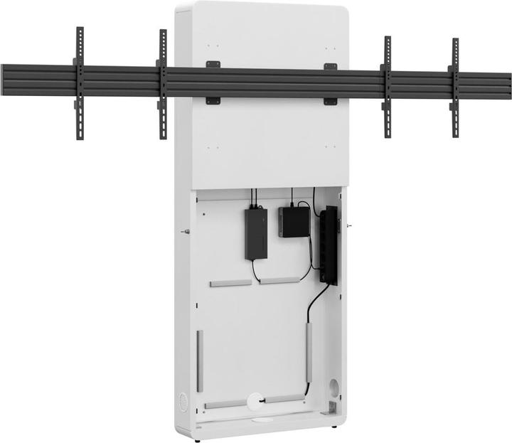 Hagor CON-Line W Dual 140-165cm Medienmoebel Boden-Wand-Montage fuer 2 Displays VESA max. 1000x800mm (Boden, 65", 70 kg)