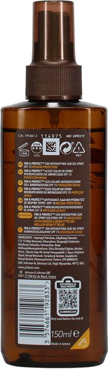 Actual product image Piz Buin Tan & Protect (Sun spray, SPF 15, 150 ml, 164 g)