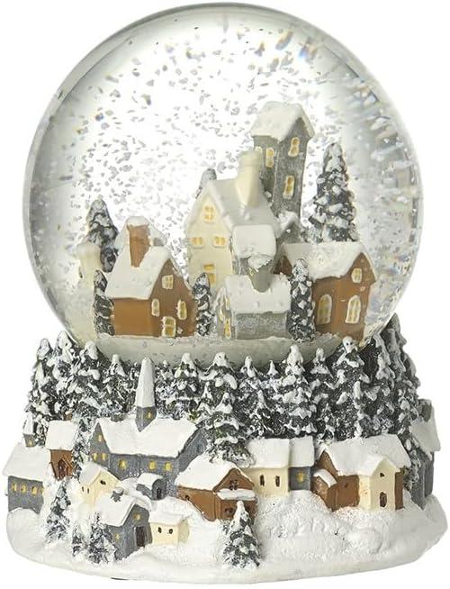 Heaven Sends Schneekugel mit Musikalischer Dorfszene