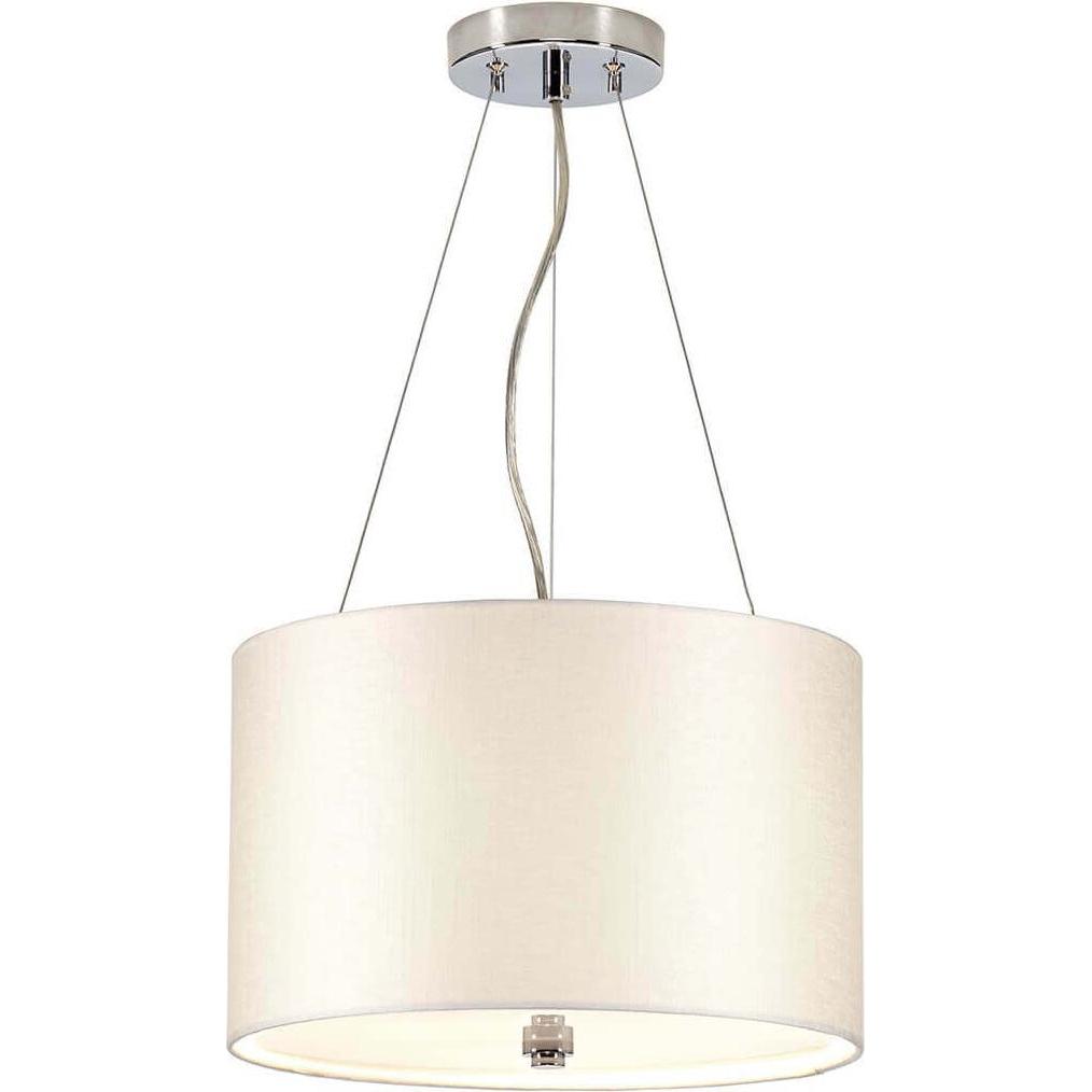 Elstead Lighting, Pendelleuchte, Pearce Hängeleuchte E27 3-fach 35cm Poliertes Chrom Elfenbein (E27)
