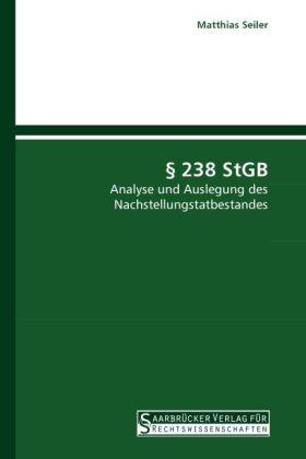 Produktbild § 238 StGB (Deutsch, Matthias Seiler, 2010)