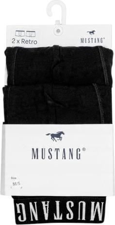 Actual product image Mustang Herren-Boxershorts, 2er-Pack, Schwarz (M, pack of 2)