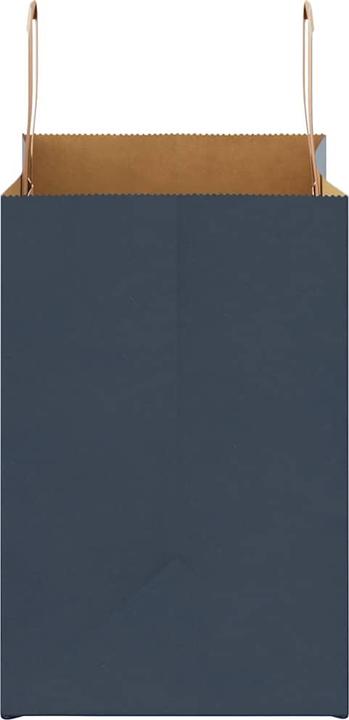 Produktbild VidaXL Kraftpapiertüten 50 Stk. mit Henkel Blau 26x17x25 cm Papiertüte (Geschenktüte, 50 x)