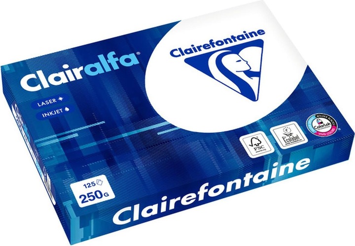 Actual product image Clairefontaine Clairalfa (250 g/m², 125 x, A4)