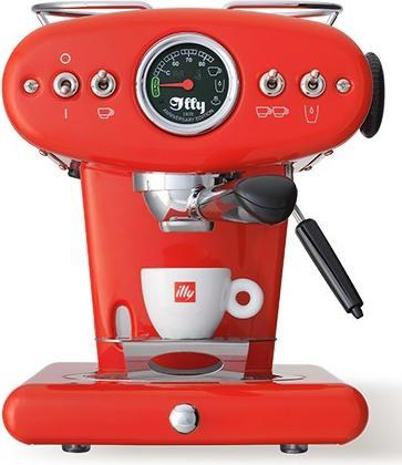 Actual product image Illy X1 Anniversary machine for ground coffee and E.S.E. pods (red) (E.S.E.)