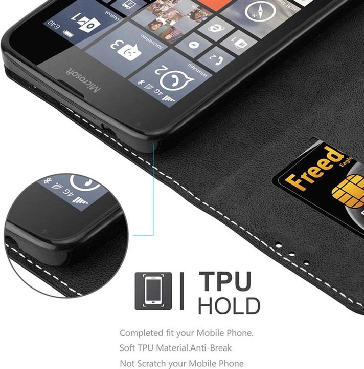 Actual product image Cadorabo Book X Wallet Cover (Microsoft Lumia 640)