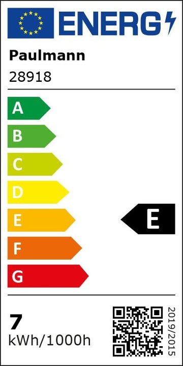 Energy Label Paulmann Drop (E14, 6 W, 806 lm, 1 x, E)