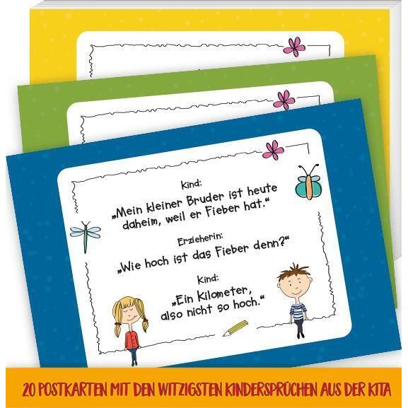 Thumbnail - 20 Postkarten mit den witzigsten Kindersprüchen aus der Kita, Fachbücher