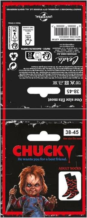 Produktbild Cerdá Chucky Socken Logo 38-45 (Einzelpack, 38 - 45)