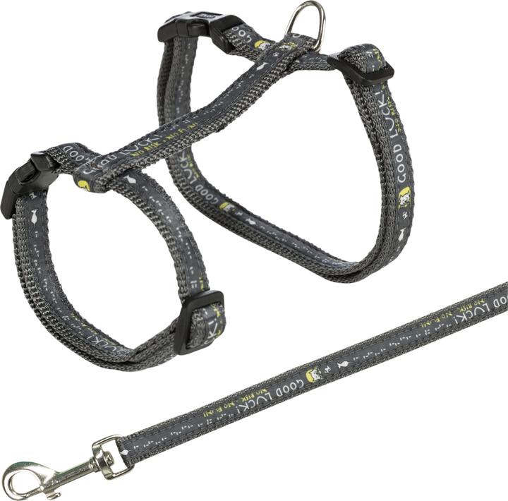 Produktbild Trixie Katzengeschirr mit Leine XL 34-57cm/13mm (XL, Katze, Allgemein)