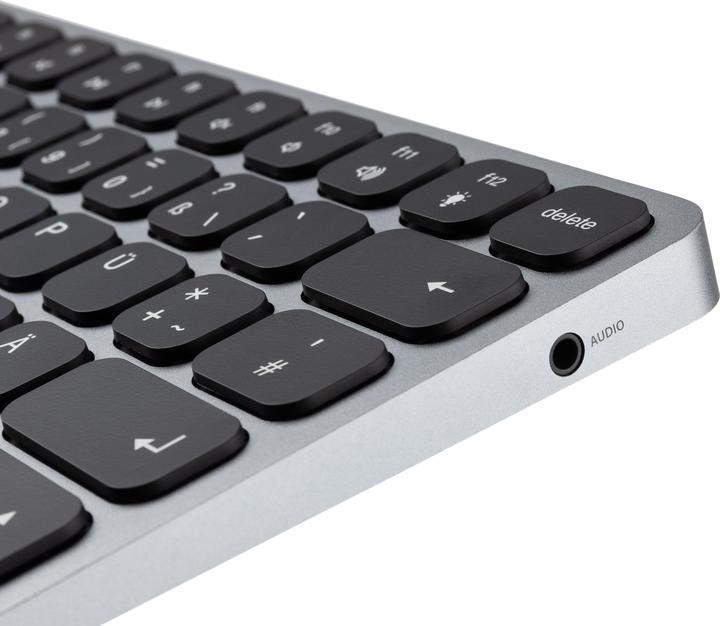Produktbild Axagon HMC-KB keyboard USB-C 5Gbps with HUB, microSD/SD, 3x USB-A, HDMI 4K/60Hz, PD 100W, Audio, DE (DE, Kabelgebunden)