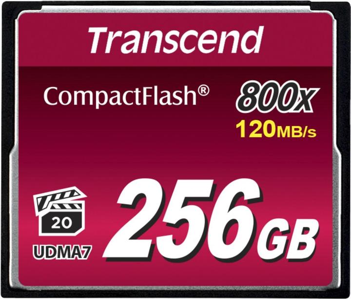 Produktbild Transcend CF Card 256GB MLC 800x R: 120M (256 GB, CF)