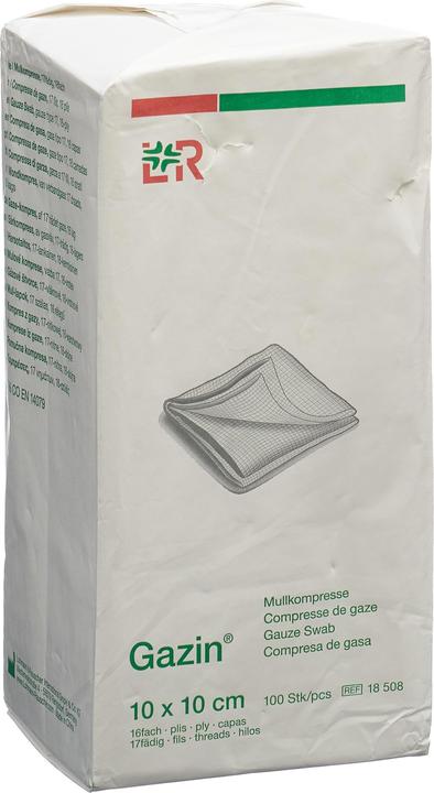 Actual product image Gazin Mullkompressen 10x10cm 16-fach unsteril