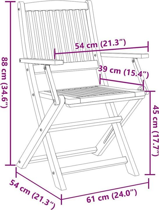 Produktbild vidaXL Gartenstuhl
