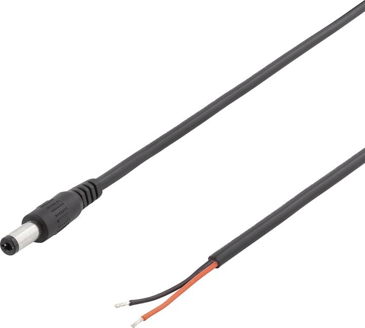 Actual product image Deltaco power cable - DC jackstik 5.5 (2 m)