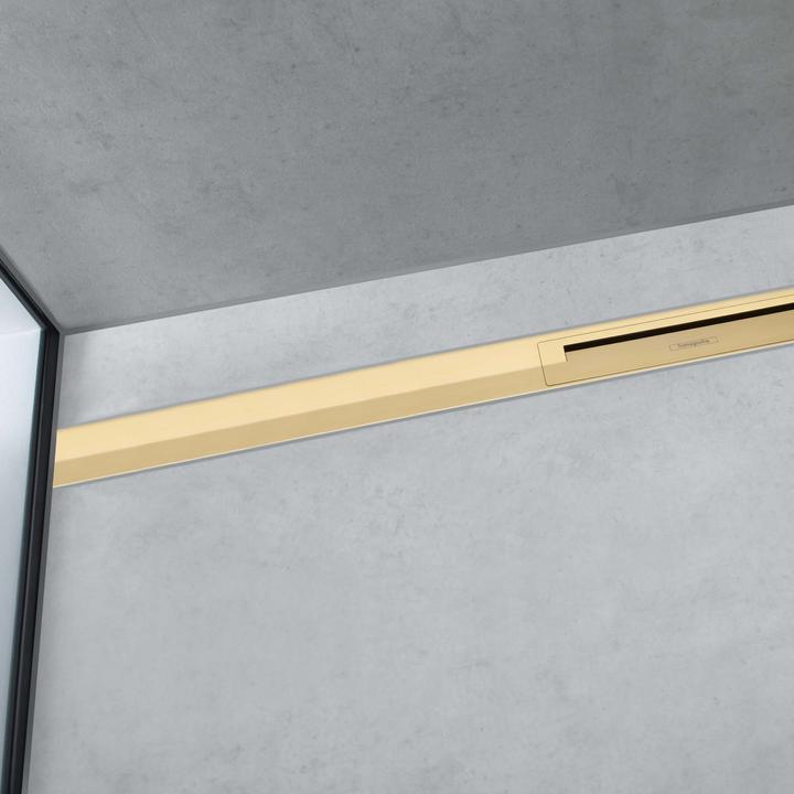 Produktbild hansgrohe HG Duschrinne RainDrain Flex kb. freie Montage 900mm polished gold (900 mm)