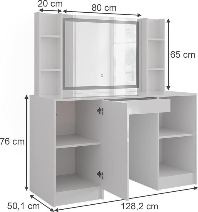Actual product image Vicco Sherry (128.20 x 50.10 x 76 cm)