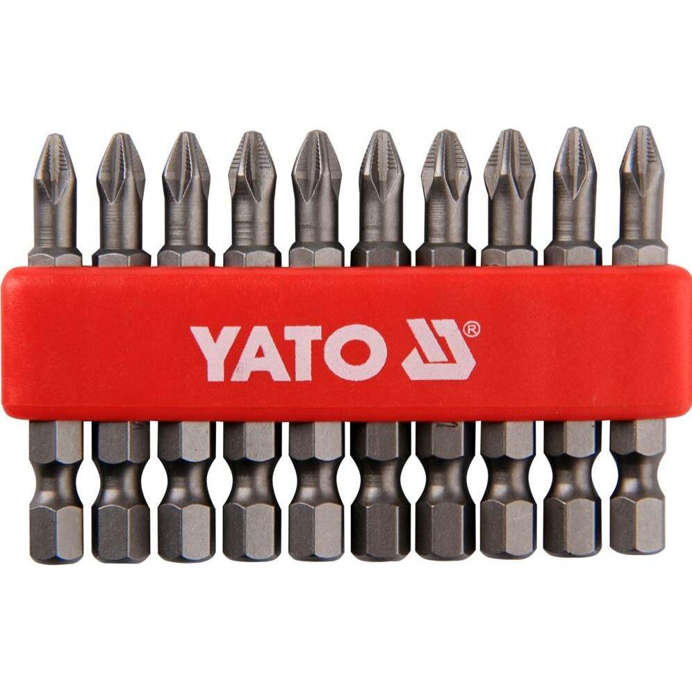 Yato, Bits, KOMPLET BITÓW 10 szt. PH 2 x 50mm 0478