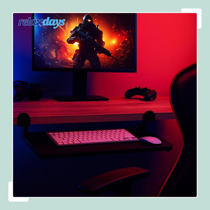 Produktbild Relaxdays Ausziehbare Tastaturablage zum Klemmen