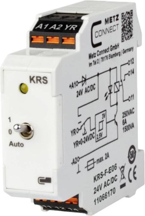 Produktbild Metz Connect Schwellwertschalter 24, 24 V/AC, V/DC (max) 1 Wechsler 11066170 1