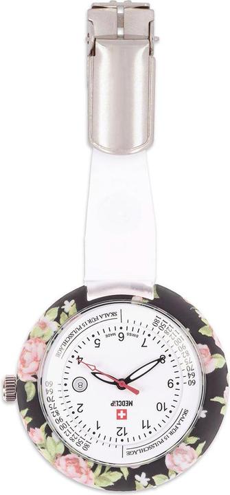 Produktbild Schwesternuhr SWISS MedClip Sonderedition Flowers