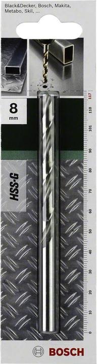Produktbild Bosch Zubehör Metallbohrer HSS-G, DIN 338 D= 4,8 mm L= 86 mm (4 mm)
