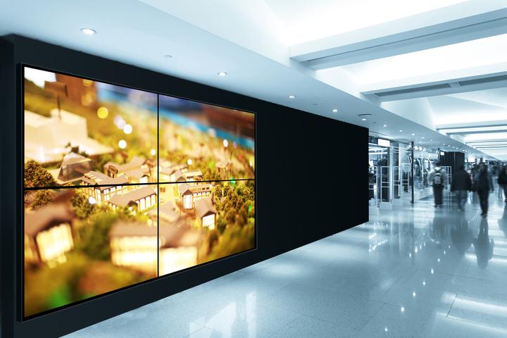 Actual product image Reflecta PLANO Video Wall with pop-out function (Wall, 70 kg, 45" - 70")