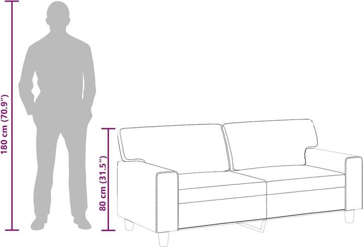 Produktbild vidaXL 2-Sitzer-Sofa (2-Sitzer)