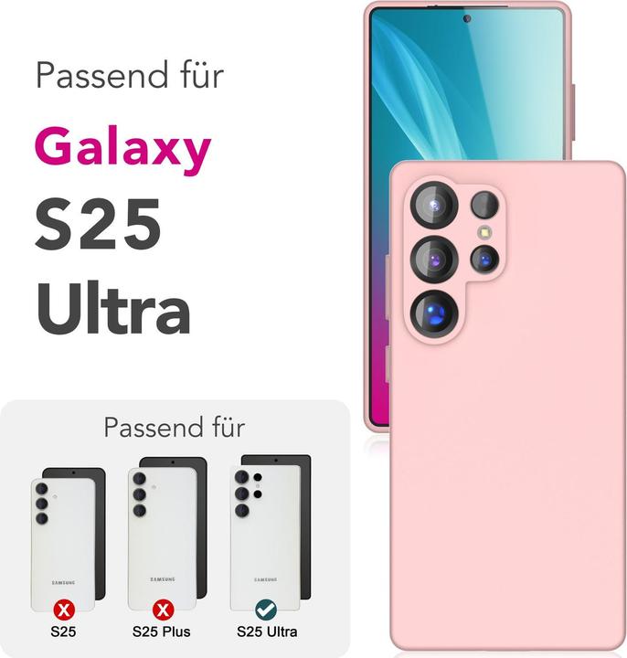 Produktbild Nalia Phoenix - Abwischbare Flüssigsilikon Hülle - Easy Clean Liquid Silicone Cover (Samsung Galaxy S25 Ultra)