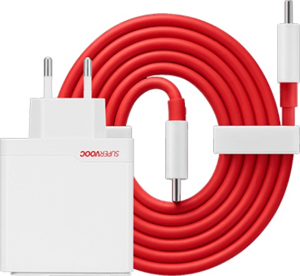 Actual product image OnePlus Charger SUPERVOOC 100W One Port with Cable - White (100 W)