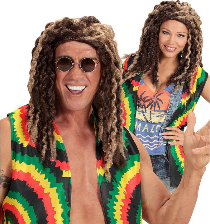 Produktbild Widmann Rastafarian Perücke blond/braun in Box