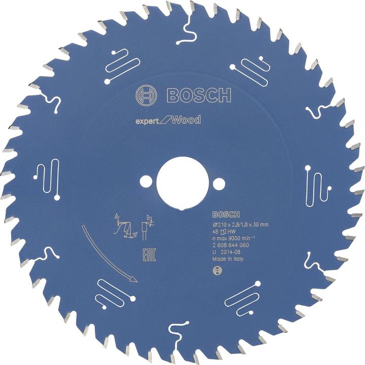 Image du produit Bosch Professional Zubehör Lame de scie circulaire Expert for Wood, 210 x 30 x 2,8 mm, 48