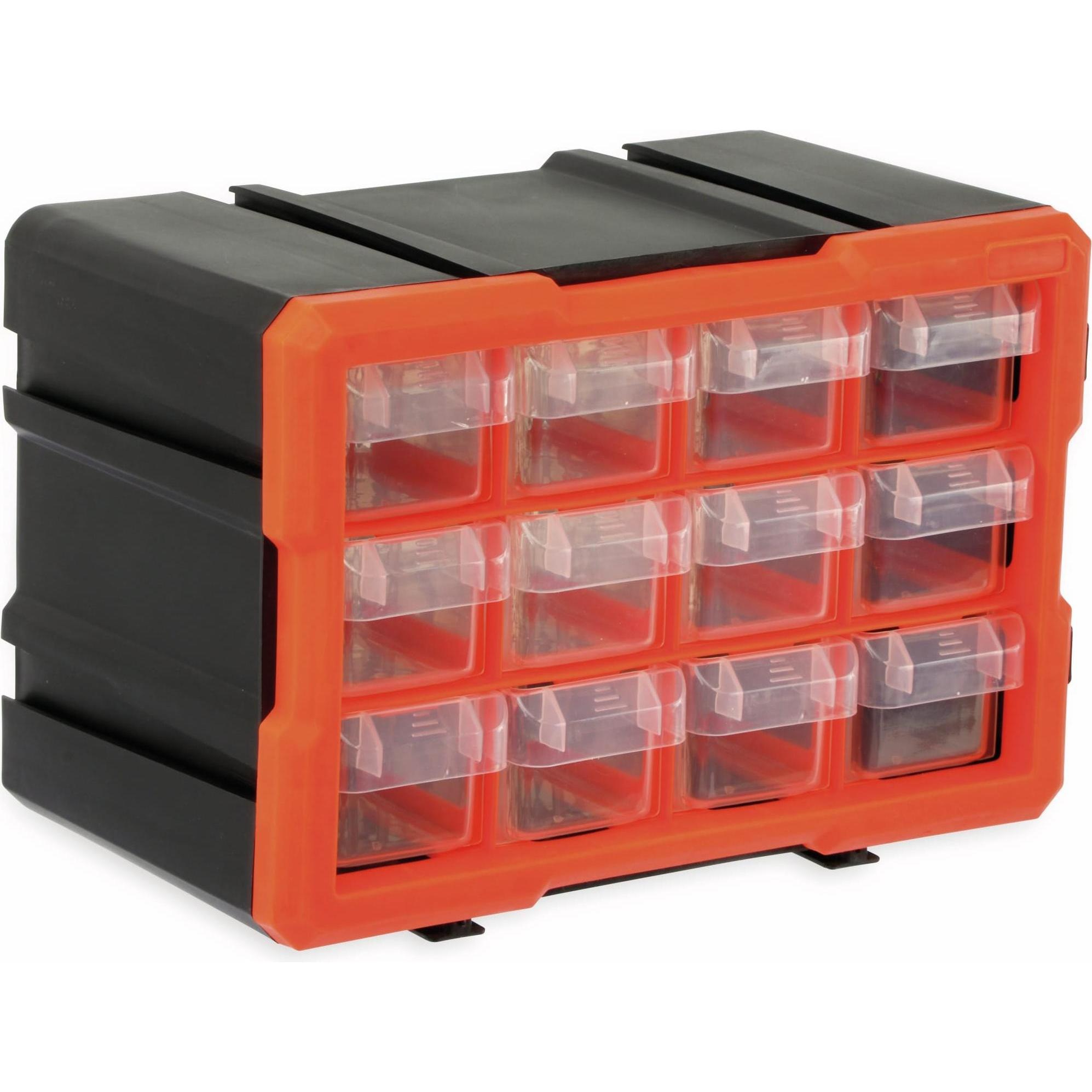 Thumbnail - Daytools, Werkzeugkoffer, Werkzeugbox TW2022, Kunststoff,12-teilig, schwarz/orange (1 Teile)