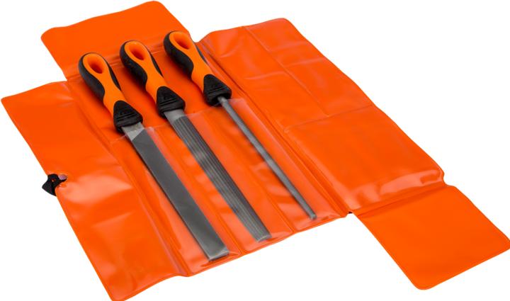 Produktbild Bahco ERGO Feilensatz, Halbschlicht 200 mm - 3-teilig (Hieb 2, 200 mm)