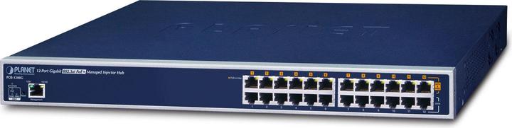 Planet PoE-Injektor, Managed, 1Gbps, 190W, RJ45-Anschlüsse 24, PoE-Ports 12 (802.3at (PoE+), 190 W)